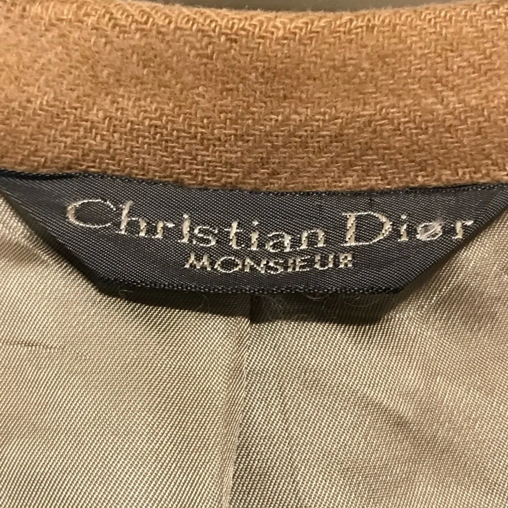 CHRISTIAN DIOR MONSIEUR Vintage Camel Hair Blazer Jacket